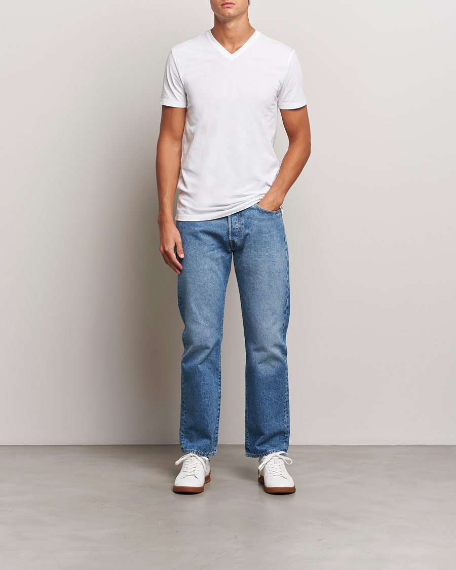 Herre | T-Shirts | Polo Ralph Lauren | 3-Pack V Neck T-Shirt White