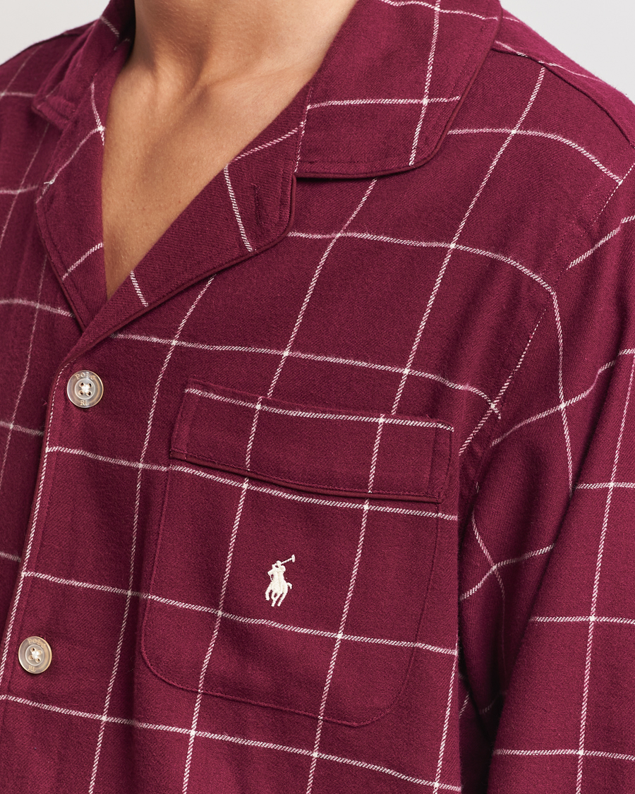 Herre | Polo Ralph Lauren Pyjama Set Damson Red Windowpane | Polo Ralph Lauren | Pyjama Set Damson Red Windowpane