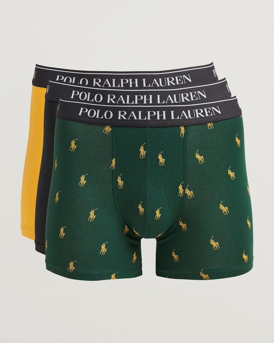 Herre | Undertøy | Polo Ralph Lauren | 3-Pack Boxer Brief Pine/Gold/Black
