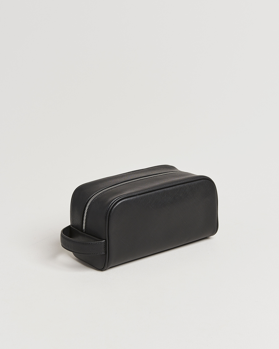 Herre | Polo Ralph Lauren Saffiano Leather Washbag Black | Polo Ralph Lauren | Saffiano Leather Washbag Black