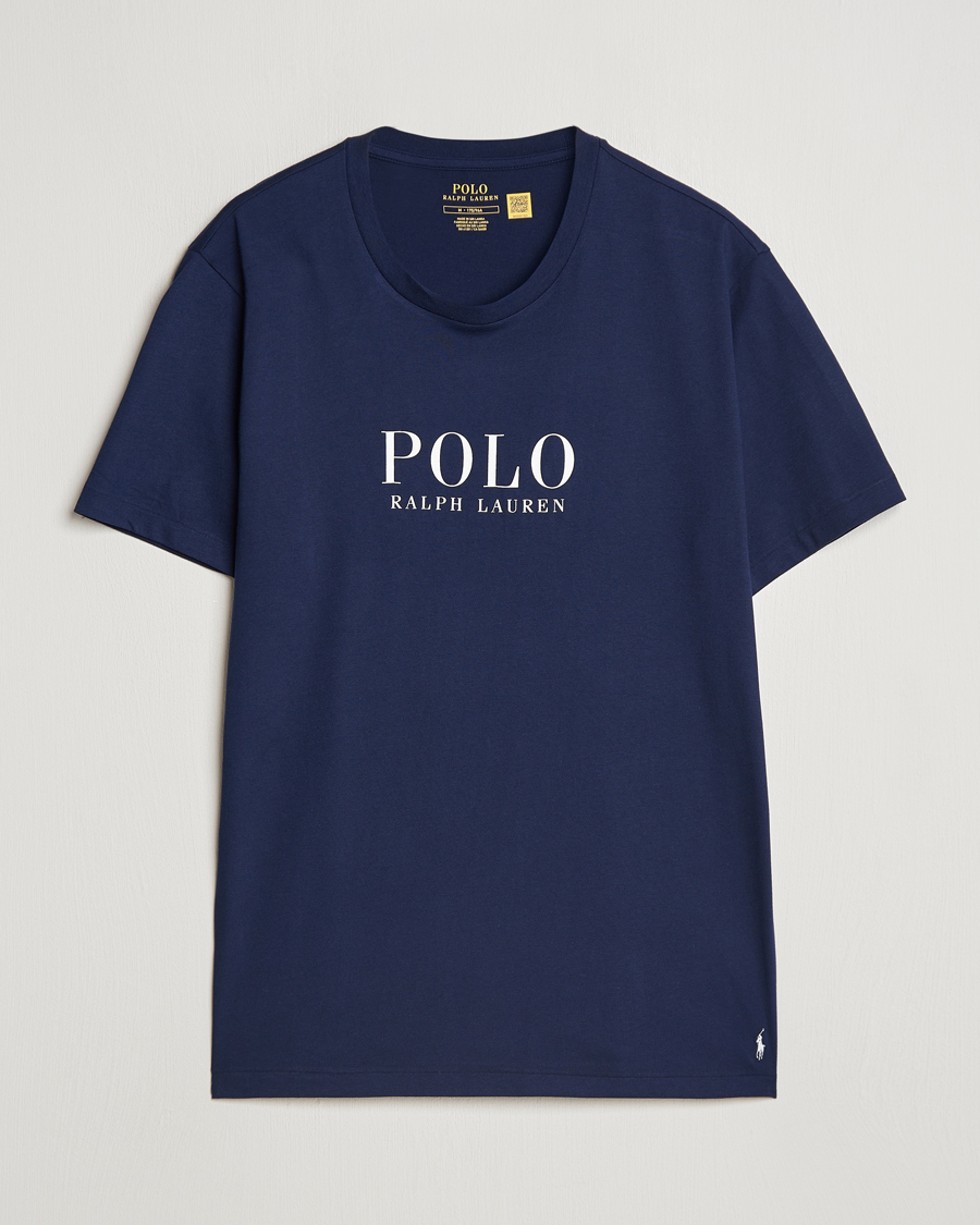 Herre | T-Shirts | Polo Ralph Lauren | Logo Cotton Jersey Sleep T-Shirt Cruise Navy