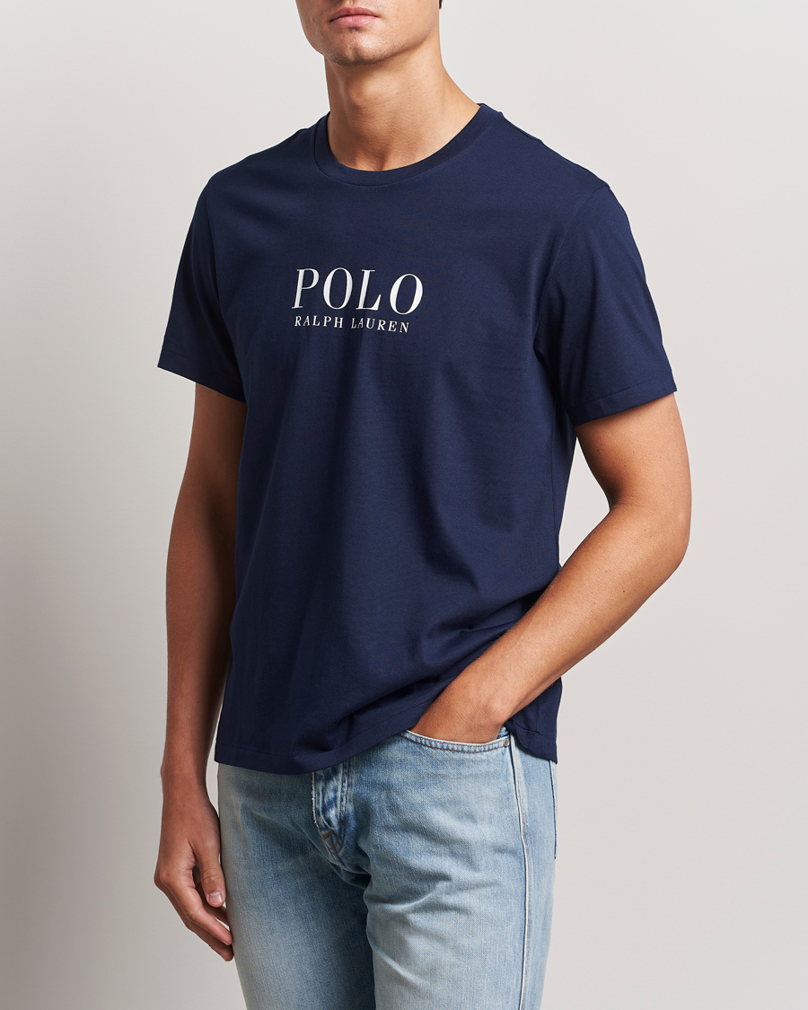 Herre | T-Shirts | Polo Ralph Lauren | Logo Cotton Jersey Sleep T-Shirt Cruise Navy
