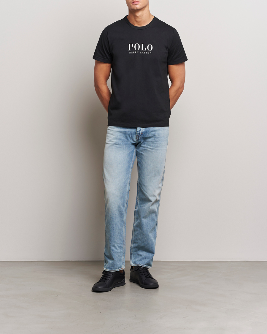 Herre | T-Shirts | Polo Ralph Lauren | Logo Cotton Jersey Sleep T-Shirt Black