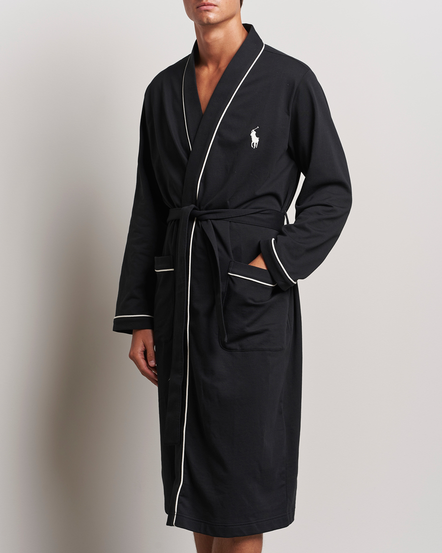 Herre | Polo Ralph Lauren Cotton Jersey Robe Black | Polo Ralph Lauren | Cotton Jersey Robe Black