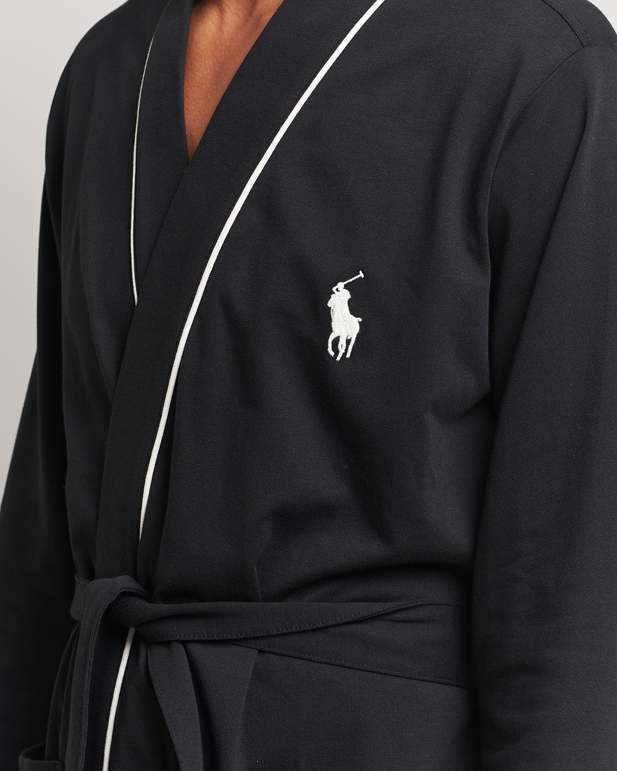 Herre | Polo Ralph Lauren Cotton Jersey Robe Black | Polo Ralph Lauren | Cotton Jersey Robe Black