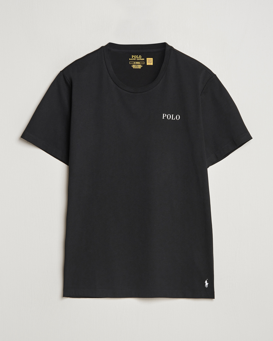 Herre | T-Shirts | Polo Ralph Lauren | Logo Cotton Jersey Sleep T-Shirt Black