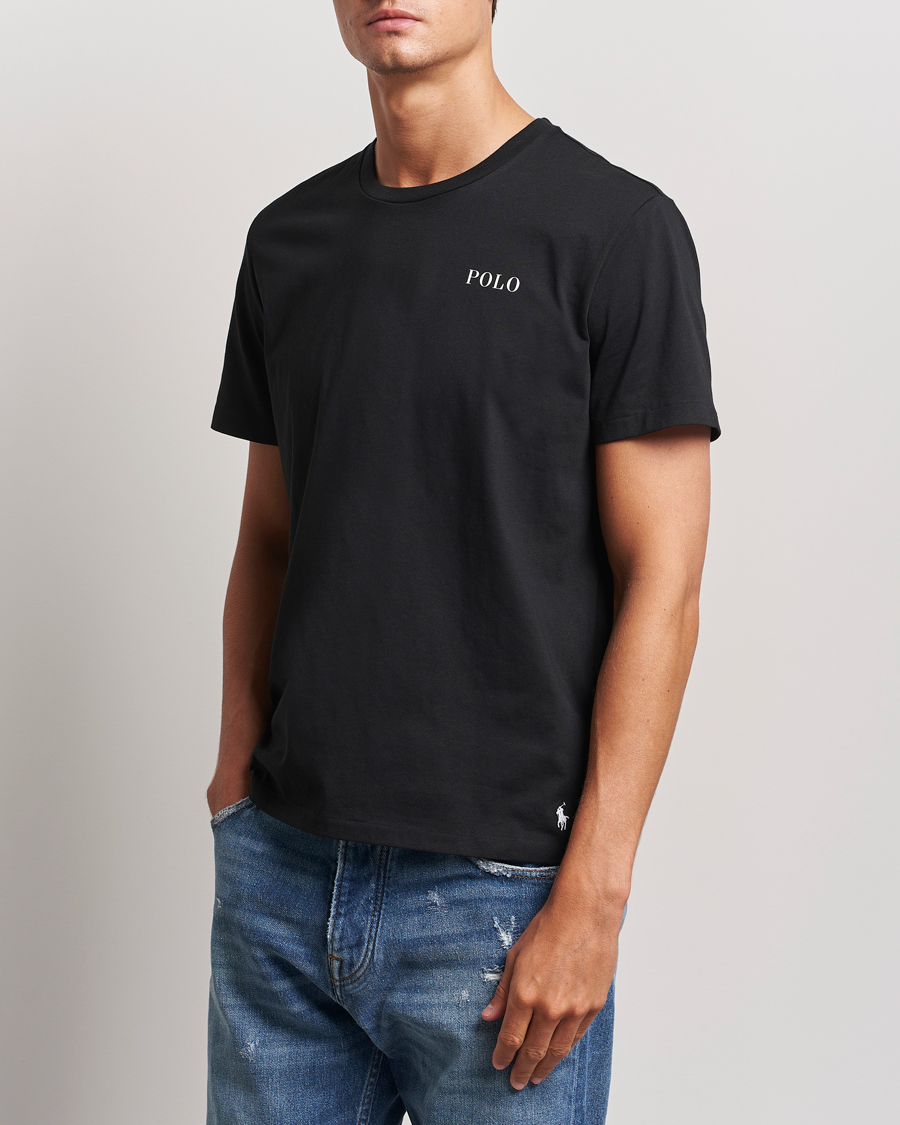 Herre | T-Shirts | Polo Ralph Lauren | Logo Cotton Jersey Sleep T-Shirt Black