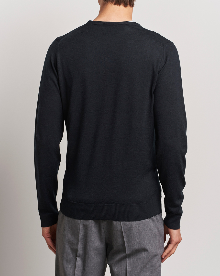 Herre | Gensere | John Smedley | Petworth Extra Fine Merino Cardigan Black
