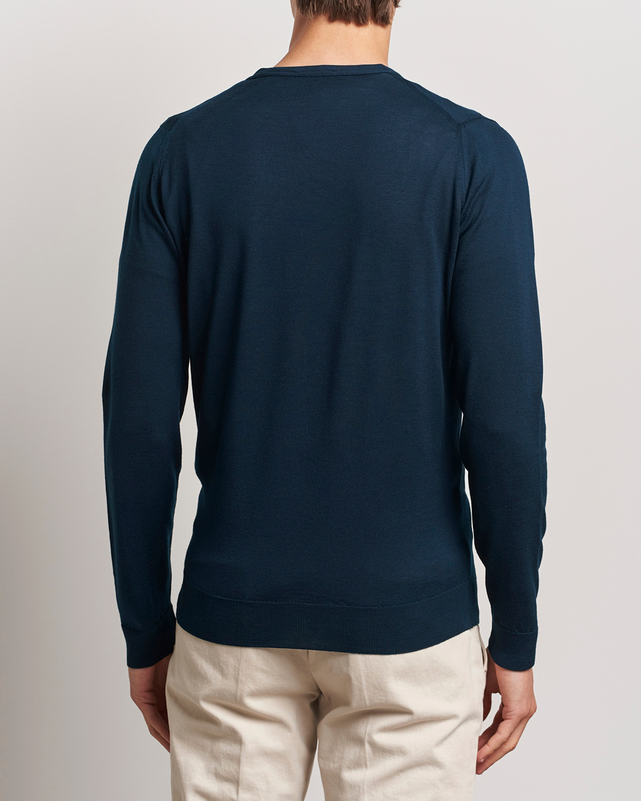 Herre | Gensere | John Smedley | Petworth Extra Fine Merino Cardigan Orion Green