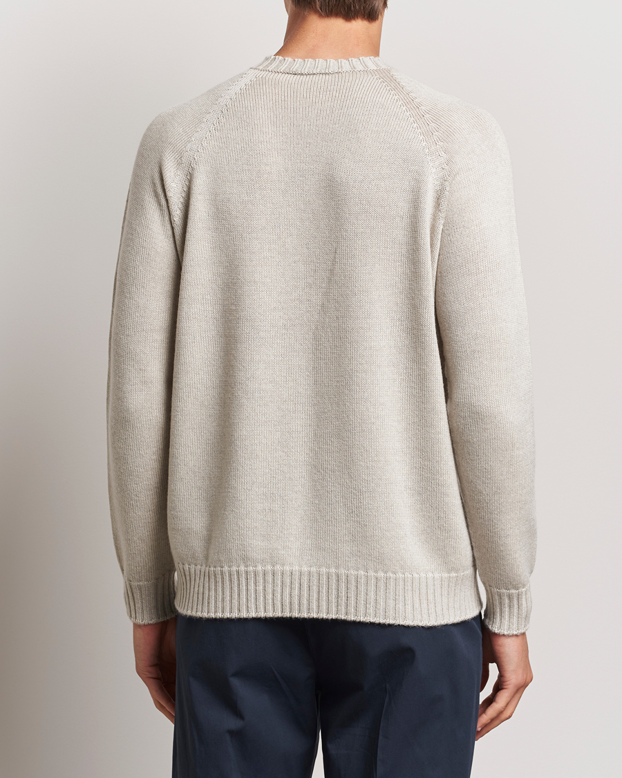 Herre | Gensere | John Smedley | Denver Extra Fine Merino Crew Neck Grey Fleece