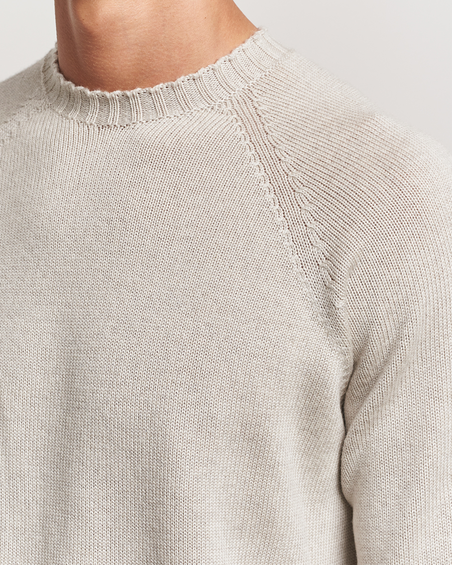 Herre | Gensere | John Smedley | Denver Extra Fine Merino Crew Neck Grey Fleece