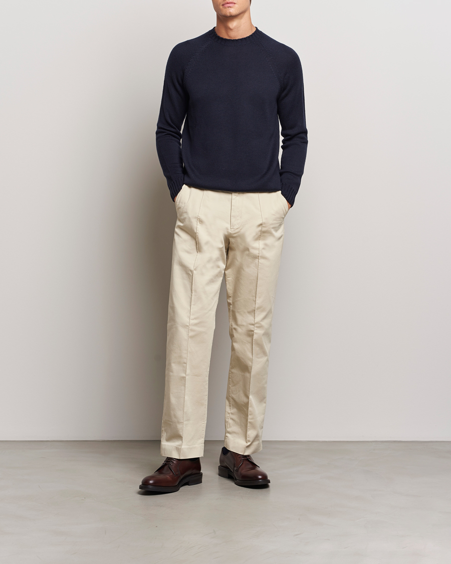 Herre | Gensere | John Smedley | Denver Extra Fine Merino Crew Neck Midnight