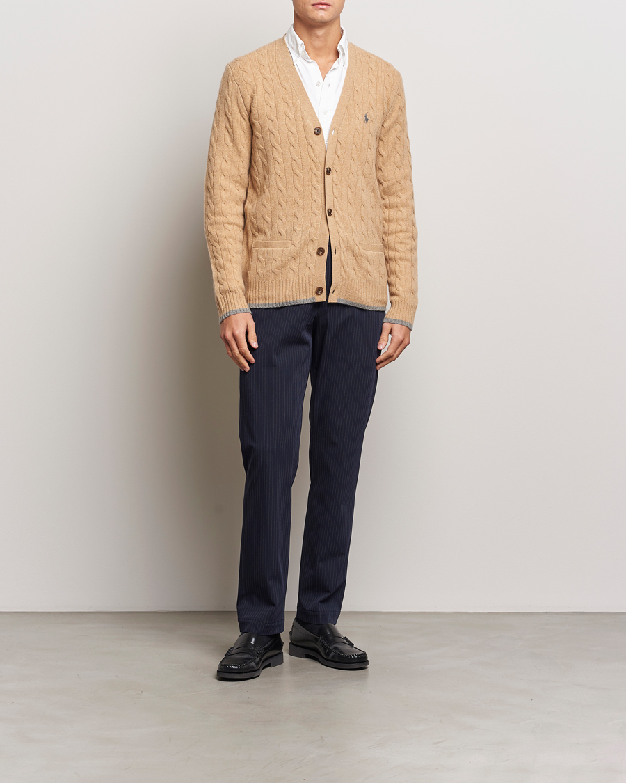 Herre | Bukser | Polo Ralph Lauren | Straight Fit Hudson Pinstripe Pants Navy