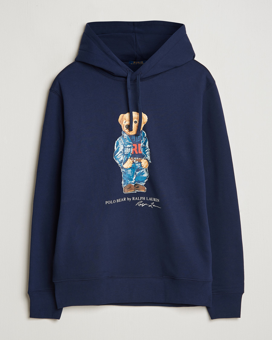 Herre | Gensere | Polo Ralph Lauren | Pullover Hoodie Cruise Navy Denim Bear
