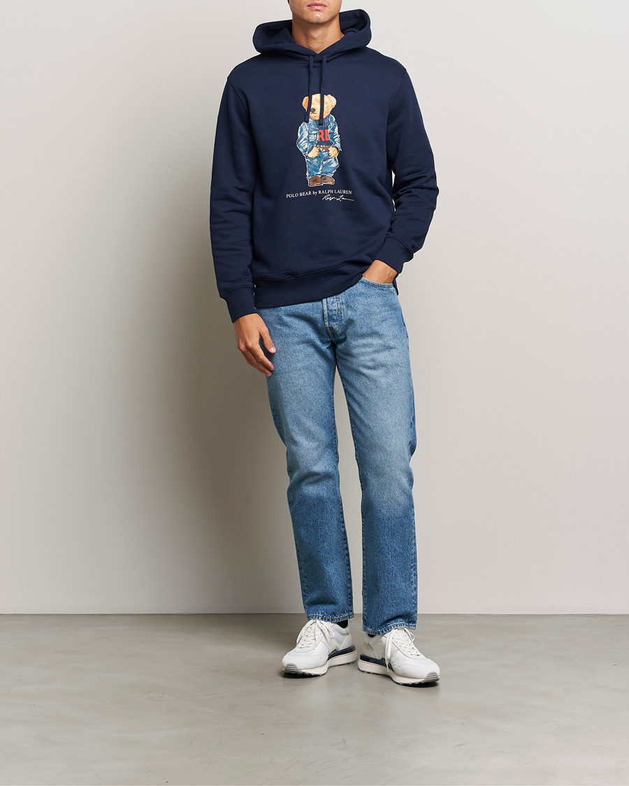 Herre | Gensere | Polo Ralph Lauren | Pullover Hoodie Cruise Navy Denim Bear