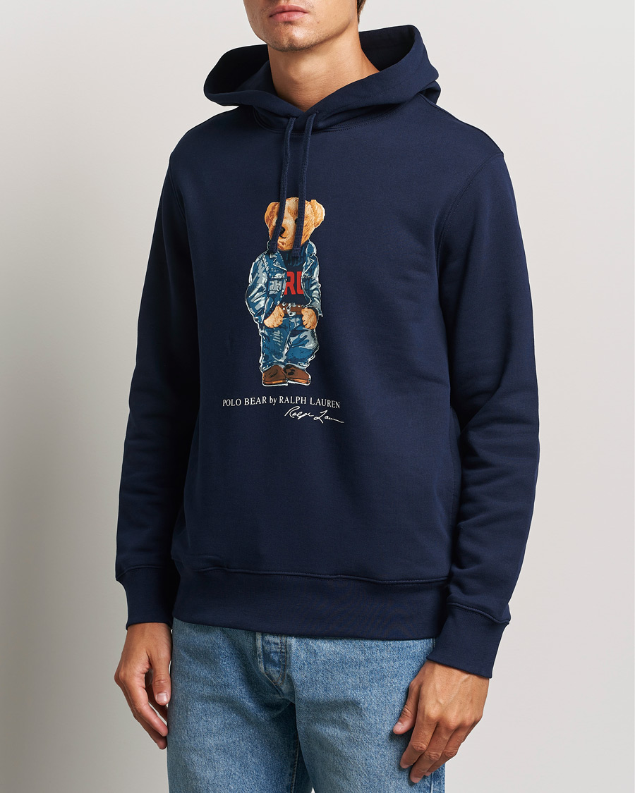 Herre | Gensere | Polo Ralph Lauren | Pullover Hoodie Cruise Navy Denim Bear