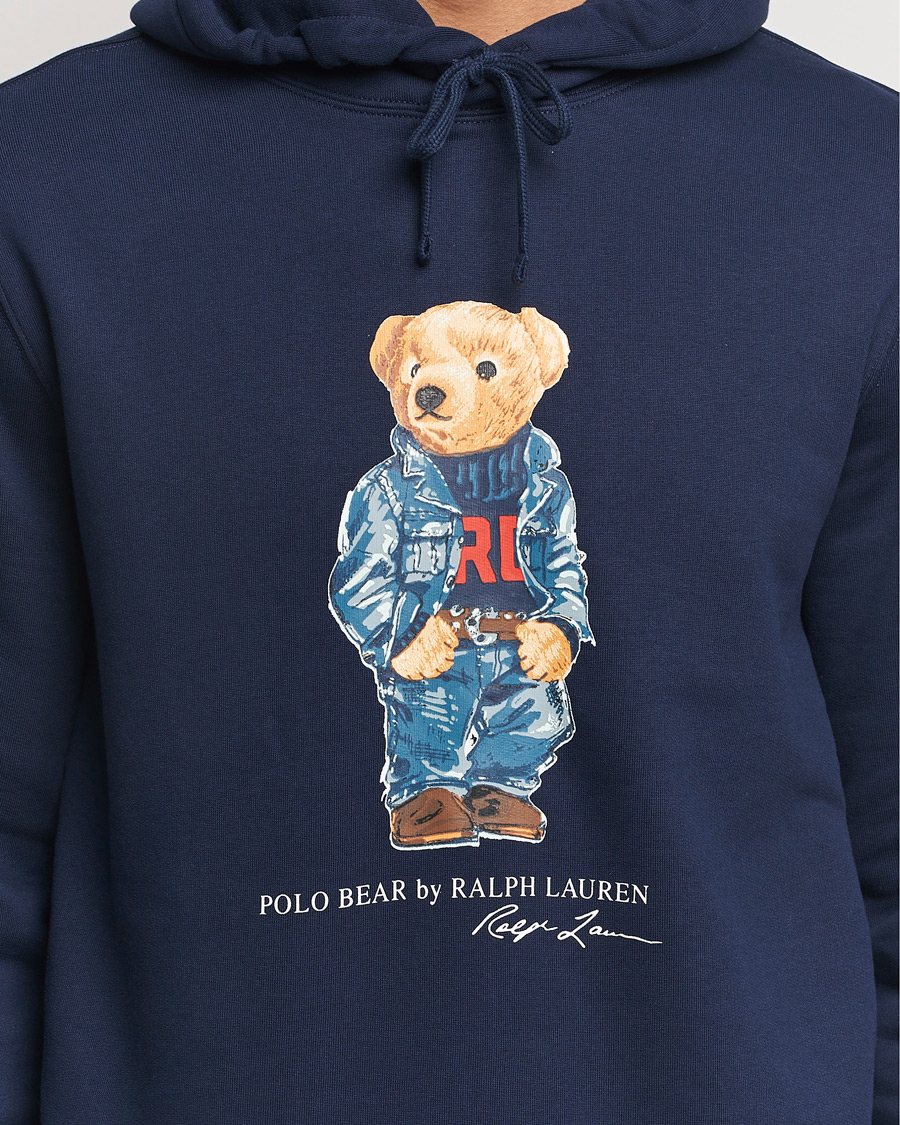 Herre | Gensere | Polo Ralph Lauren | Pullover Hoodie Cruise Navy Denim Bear