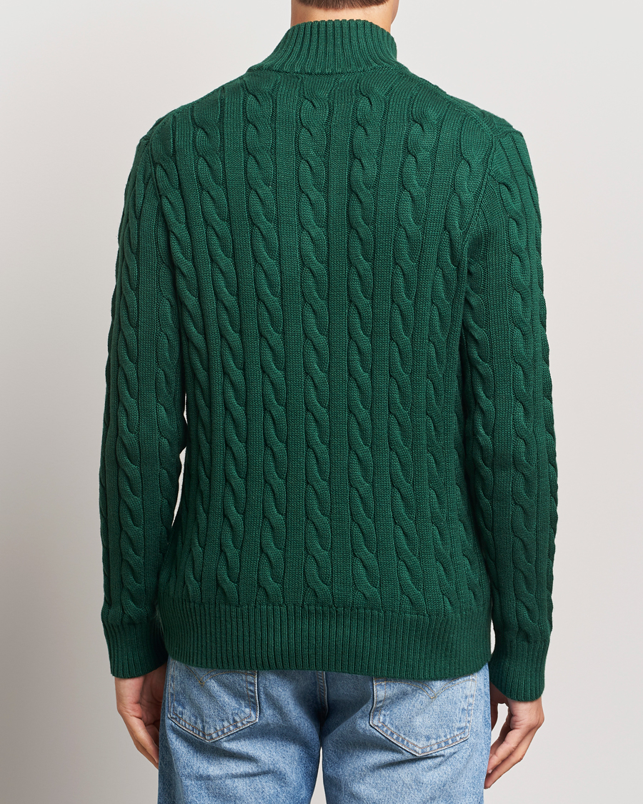 Herre | Gensere | Polo Ralph Lauren | Cotton Cable Half Zip Vintage Pine