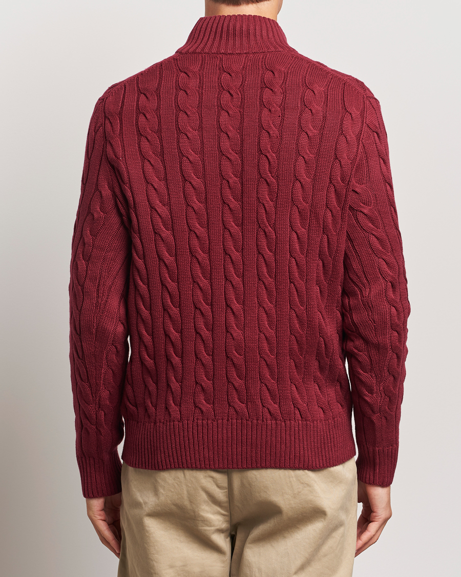 Herre | Gensere | Polo Ralph Lauren | Cotton Cable Half Zip Red Carpet