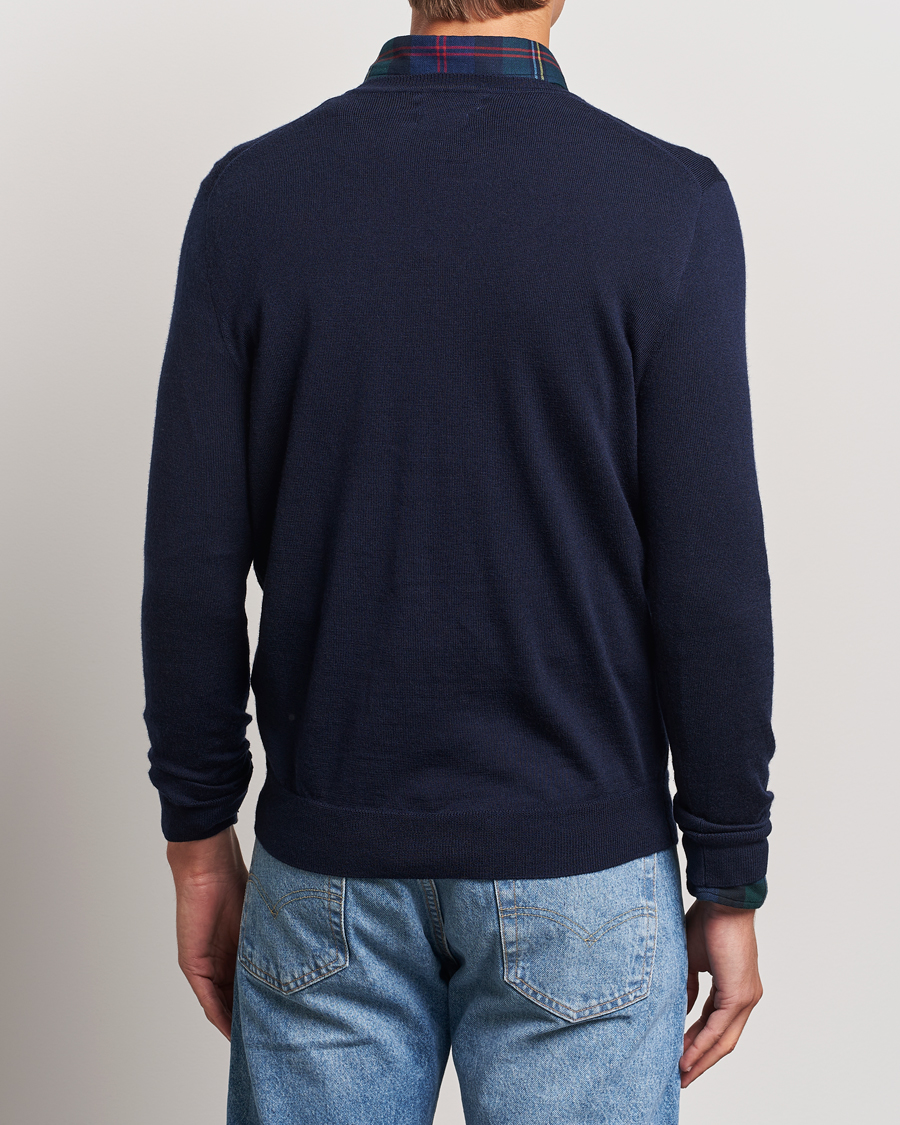 Herre | Gensere | Polo Ralph Lauren | Merino Crew Neck Pullover Hunter Navy