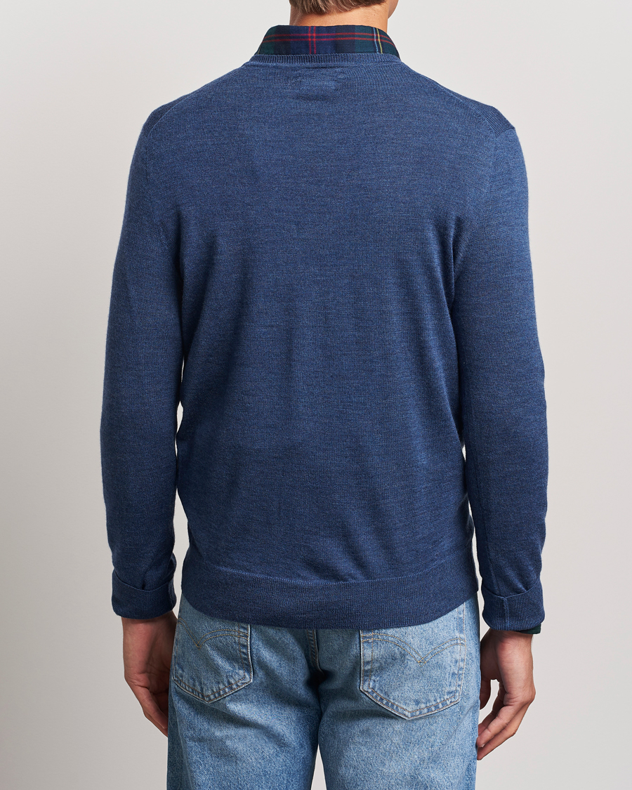 Herre | Gensere | Polo Ralph Lauren | Merino Crew Neck Pullover Rustic Navy Heather