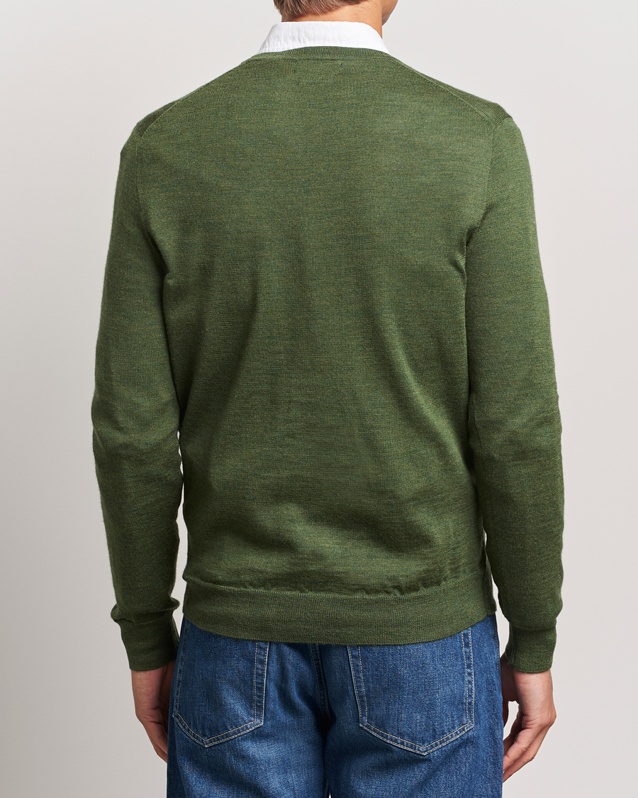 Herre | Gensere | Polo Ralph Lauren | Merino Crew Neck Pullover Classic Olive Heather