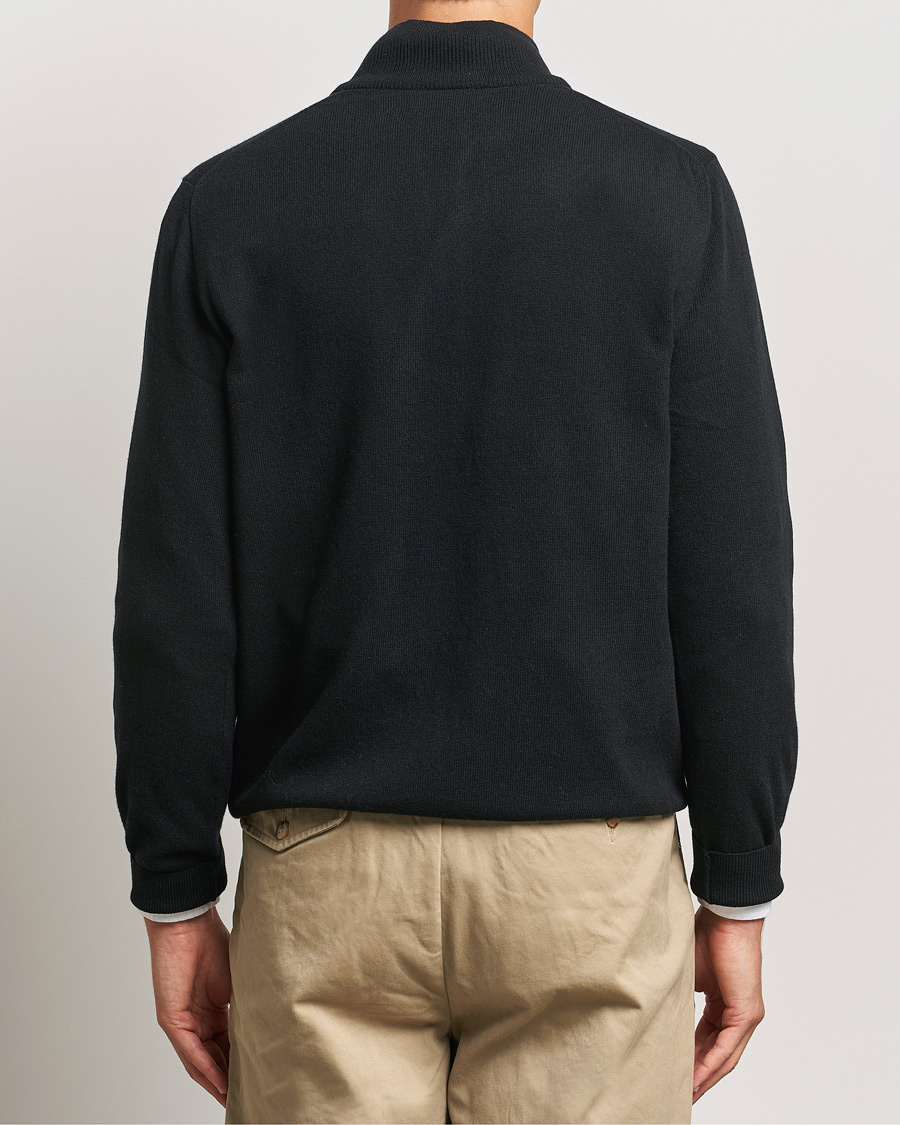 Herre | Gensere | Polo Ralph Lauren | Merino Half-Zip Sweater Polo Black