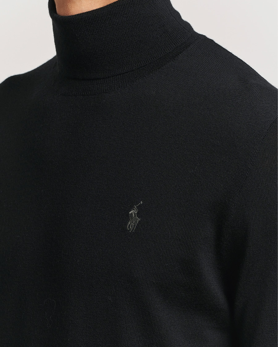 Herre | Gensere | Polo Ralph Lauren | Merino Knitted Rollneck Polo Black