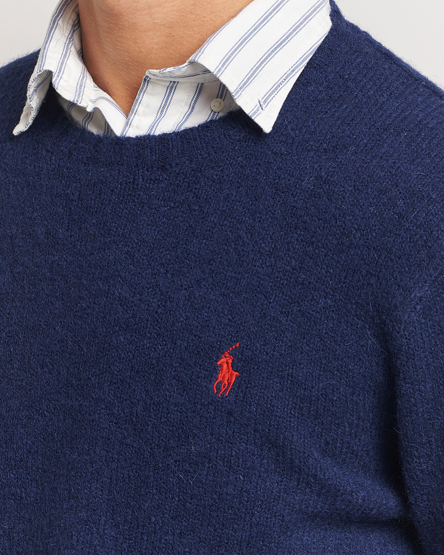 Herre | Gensere | Polo Ralph Lauren | Alpaca Crew Neck Sweater Bright Navy