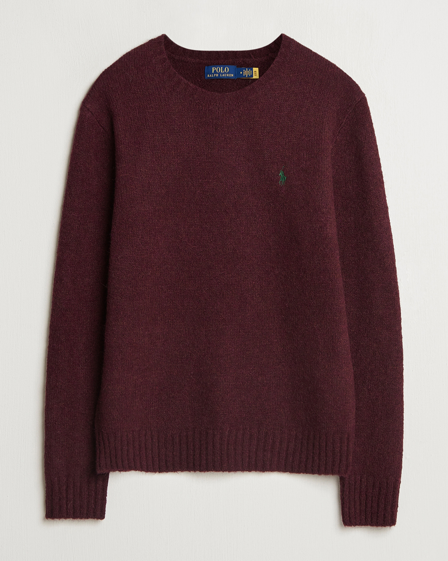 Herre | Gensere | Polo Ralph Lauren | Alpaca Crew Neck Sweater Aged Wine Heather