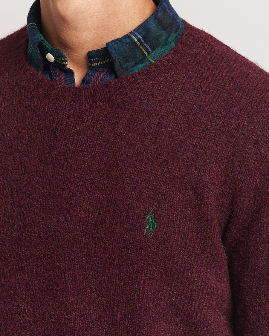 Herre | Gensere | Polo Ralph Lauren | Alpaca Crew Neck Sweater Aged Wine Heather
