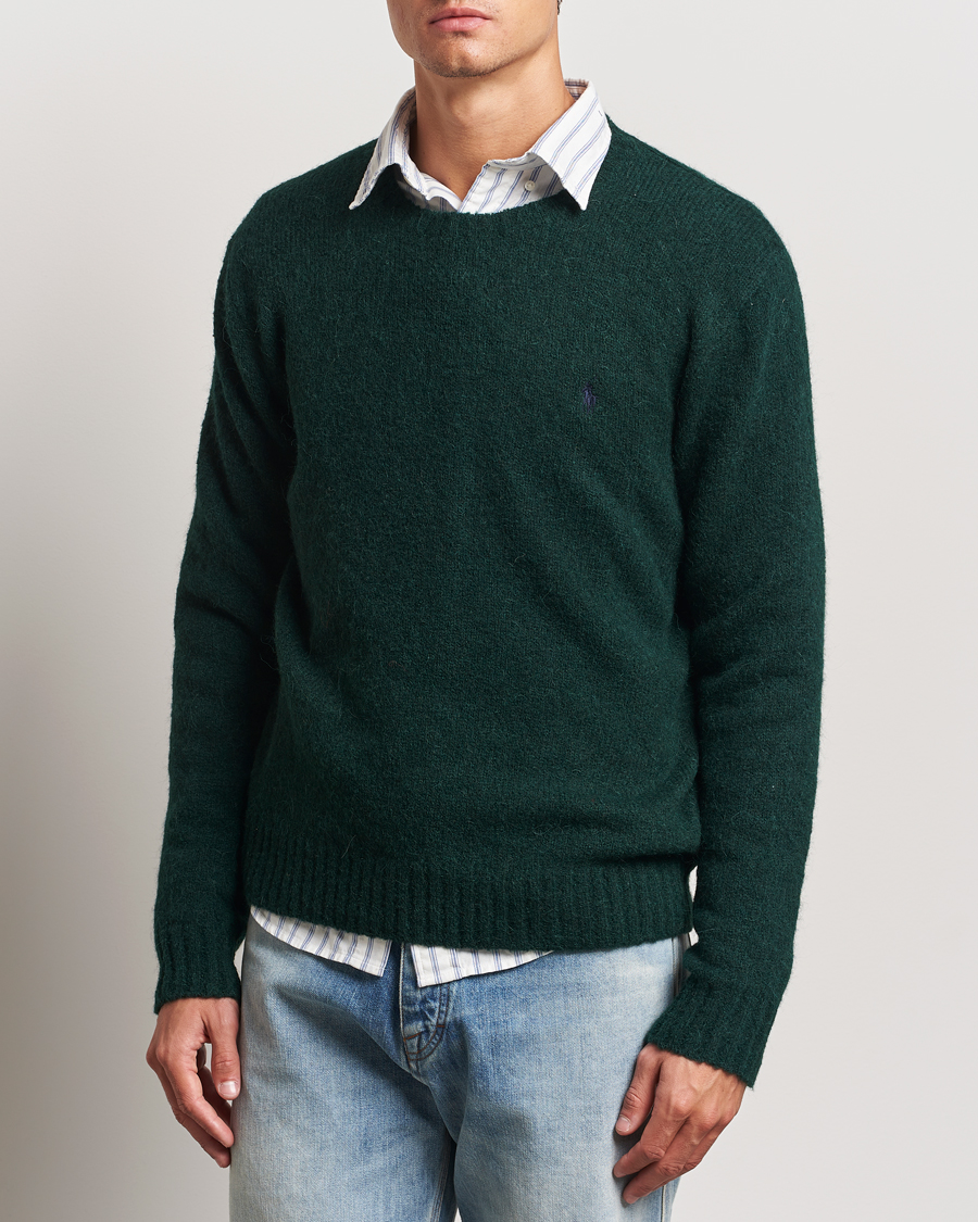 Herre | Gensere | Polo Ralph Lauren | Alpaca Crew Neck Sweater Moss Agate
