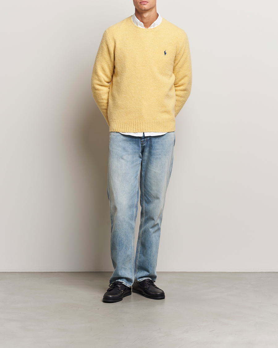 Herre | Gensere | Polo Ralph Lauren | Alpaca Crew Neck Sweater Shetland Yellow