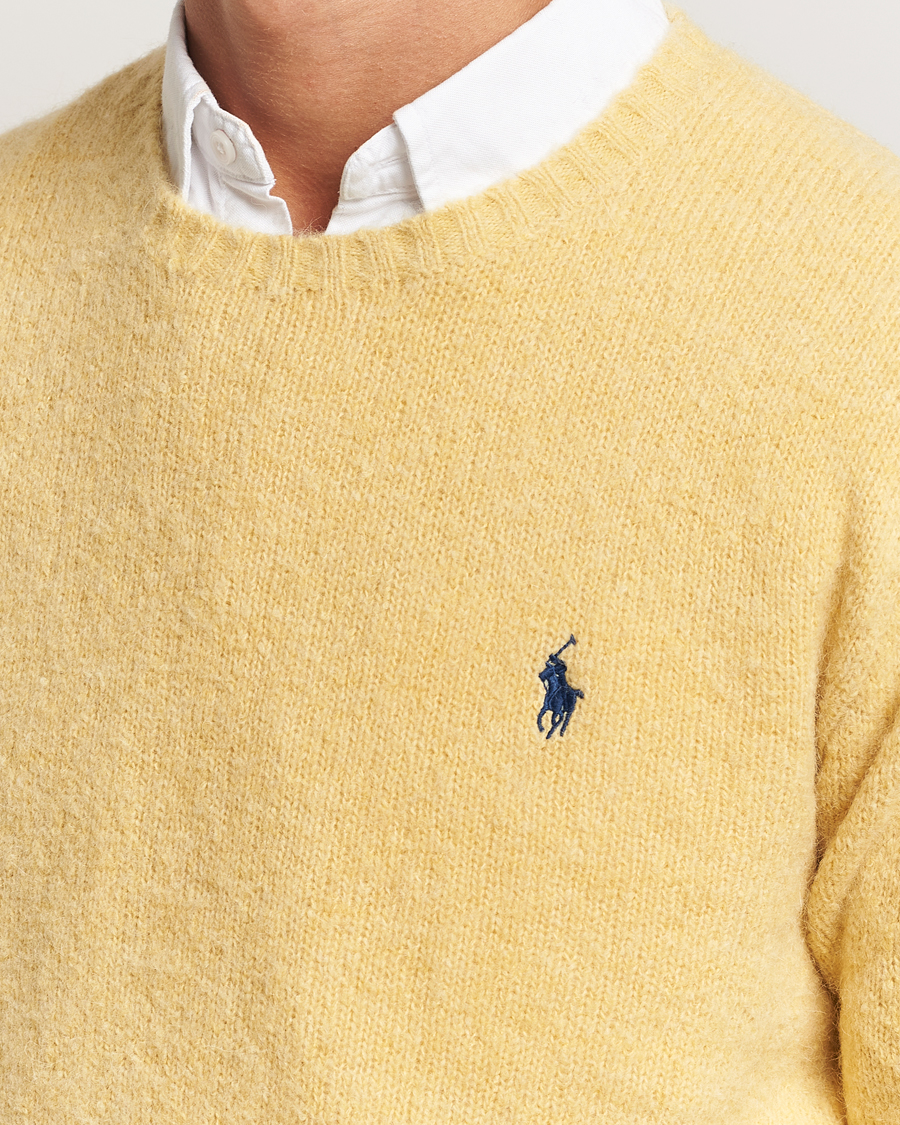 Herre | Gensere | Polo Ralph Lauren | Alpaca Crew Neck Sweater Shetland Yellow