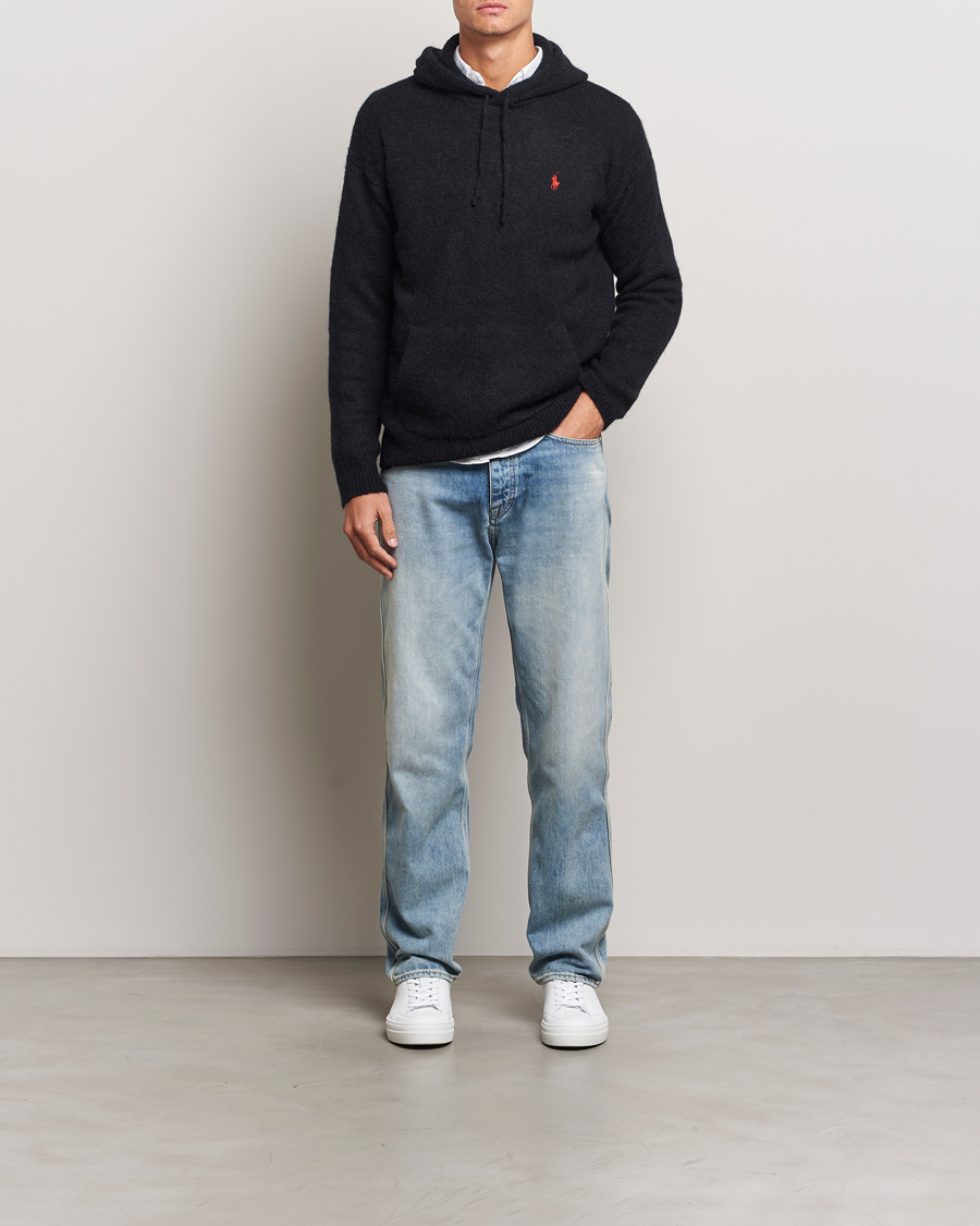 Herre | Gensere | Polo Ralph Lauren | Alpaca Hoodie Polo Black