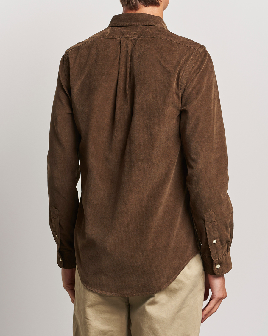Herre | Skjorter | Polo Ralph Lauren | Slim Fit Corduroy Shirt Chocolate Mousse