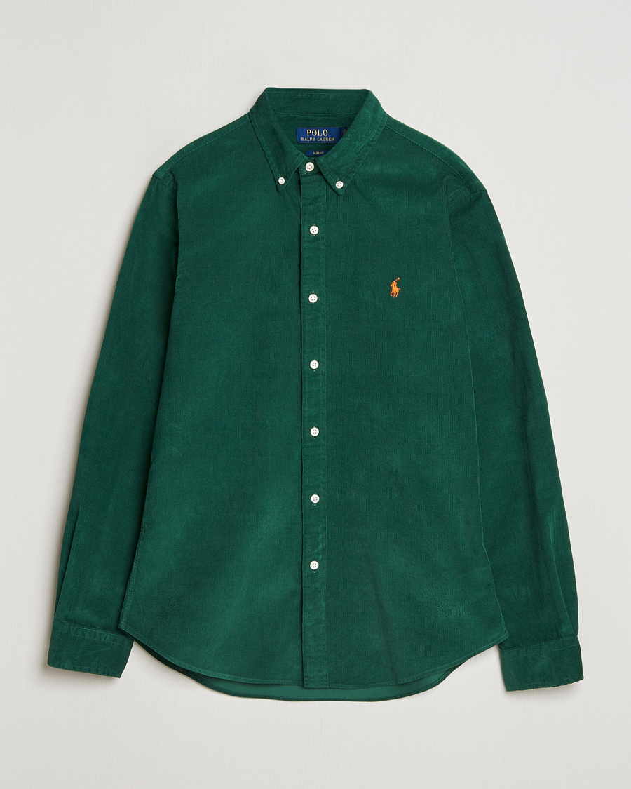 Herre | Skjorter | Polo Ralph Lauren | Slim Fit Corduroy Shirt Vintage Pine