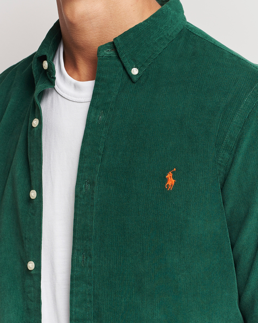 Herre | Skjorter | Polo Ralph Lauren | Slim Fit Corduroy Shirt Vintage Pine