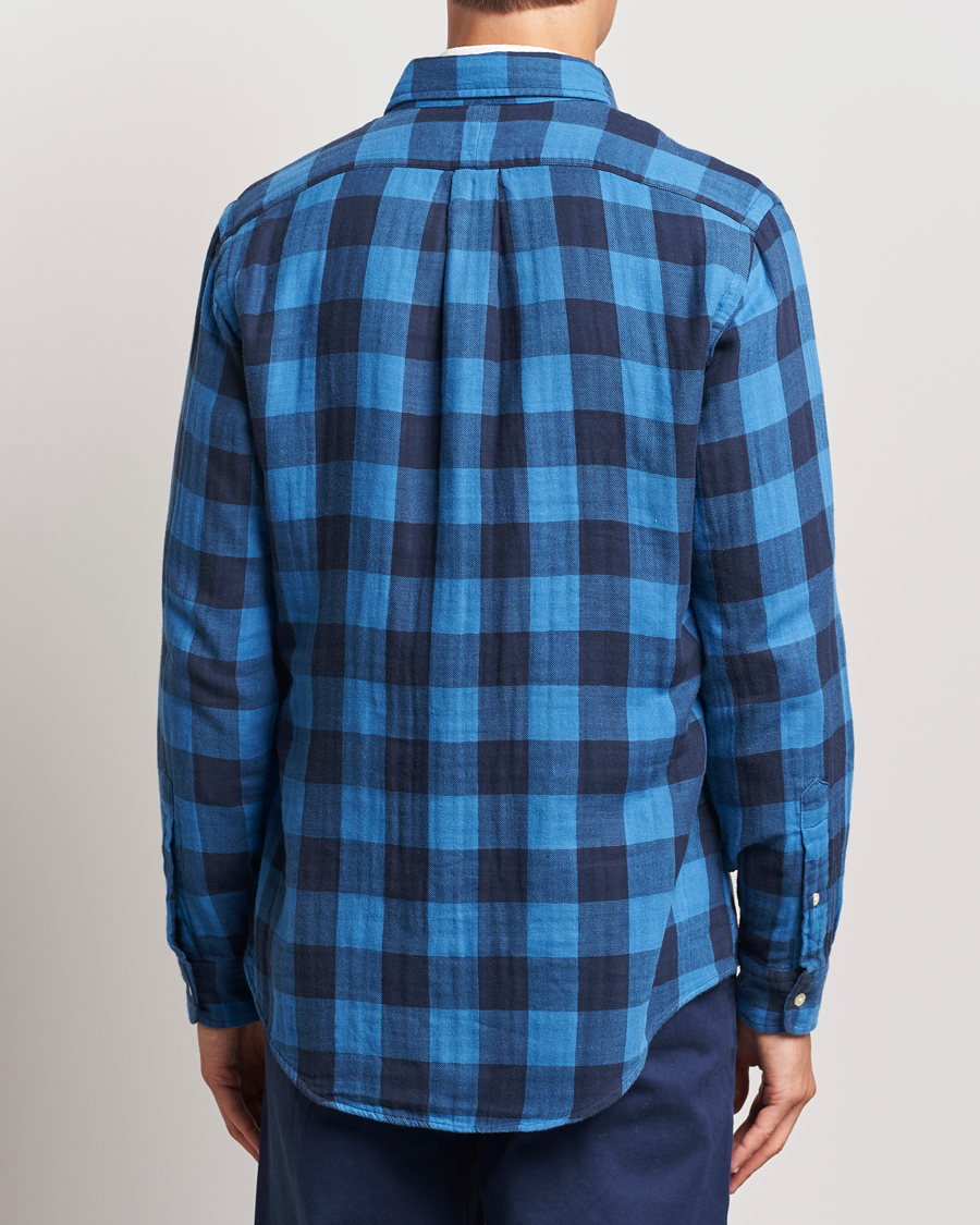 Herre | Skjorter | Polo Ralph Lauren | Double Face Custom Fit Check Shirt Royal/Black
