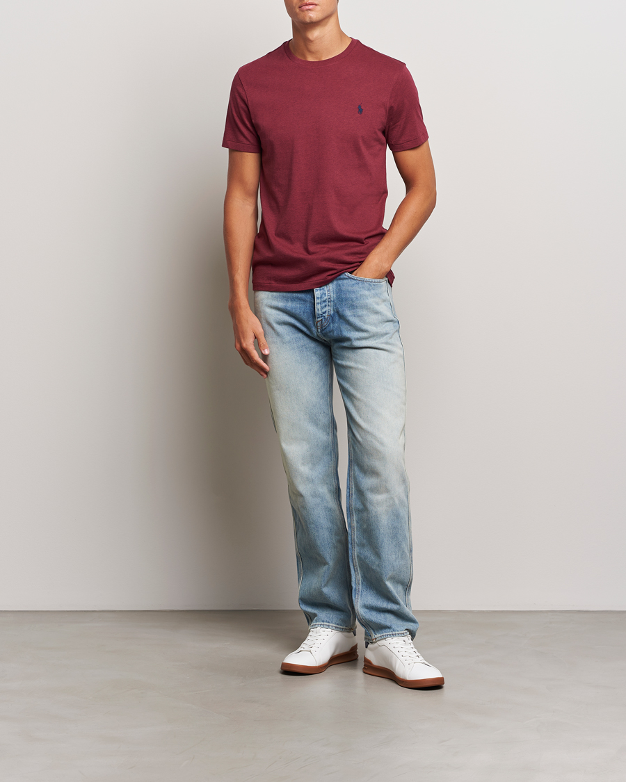 Herre | T-Shirts | Polo Ralph Lauren | Custom Slim Fit Tee Vintage Port Heather