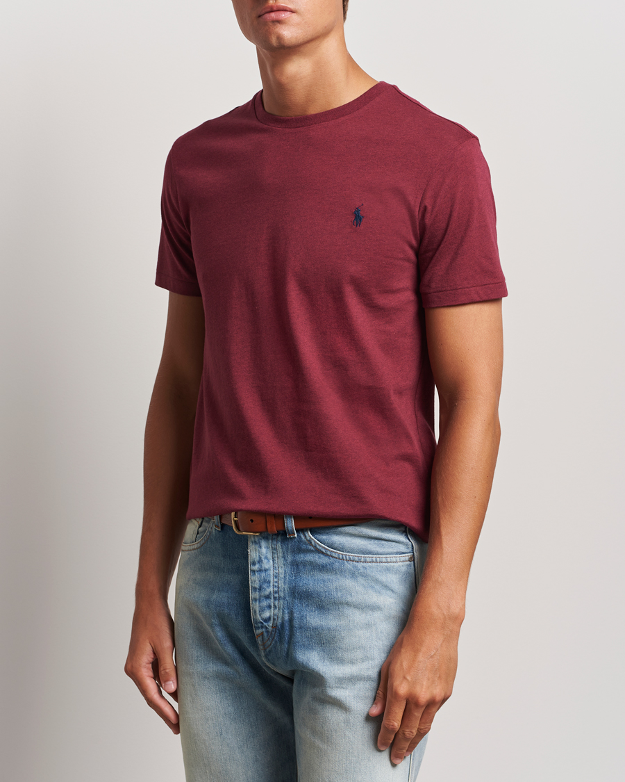 Herre | T-Shirts | Polo Ralph Lauren | Custom Slim Fit Tee Vintage Port Heather