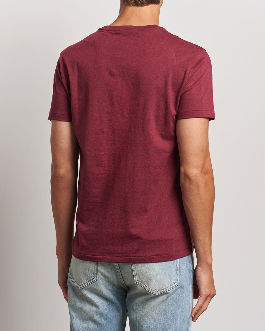 Herre | T-Shirts | Polo Ralph Lauren | Custom Slim Fit Tee Vintage Port Heather