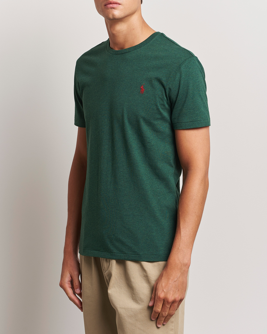 Herre | T-Shirts | Polo Ralph Lauren | Custom Slim Fit Tee Scotch Pine Heather
