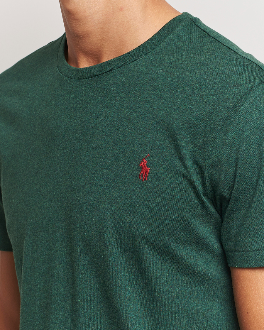 Herre | T-Shirts | Polo Ralph Lauren | Custom Slim Fit Tee Scotch Pine Heather