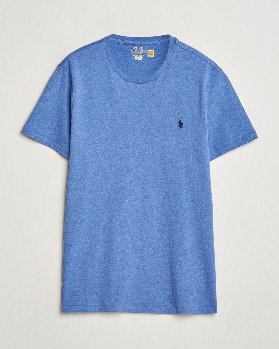 Herre | T-Shirts | Polo Ralph Lauren | Crew Neck T-Shirt Faded Royal Heahter