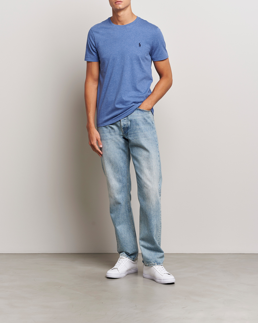 Herre | T-Shirts | Polo Ralph Lauren | Crew Neck T-Shirt Faded Royal Heahter