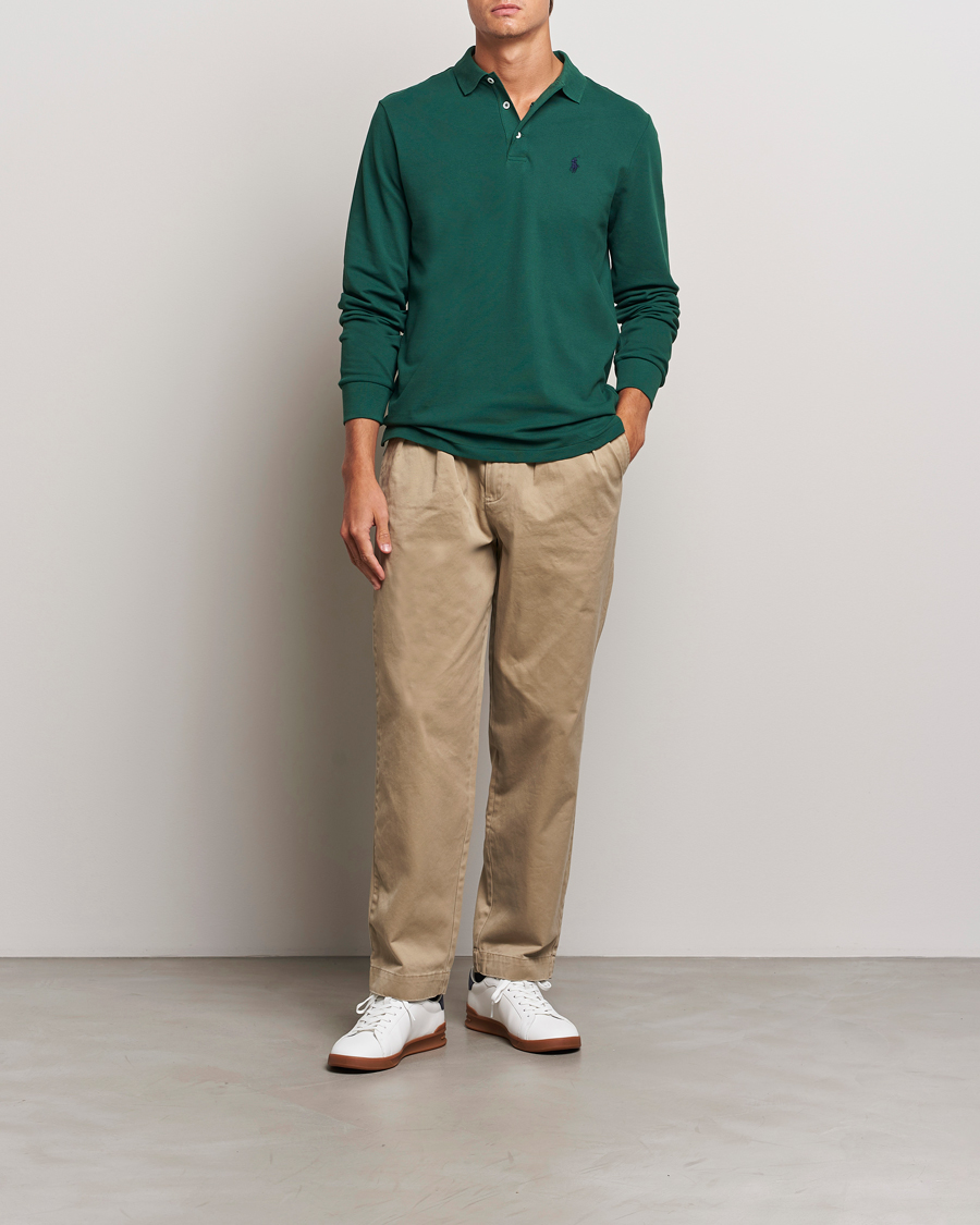Herre | Gensere | Polo Ralph Lauren | Custom Slim Fit Long Sleeve Polo Vintage Pine