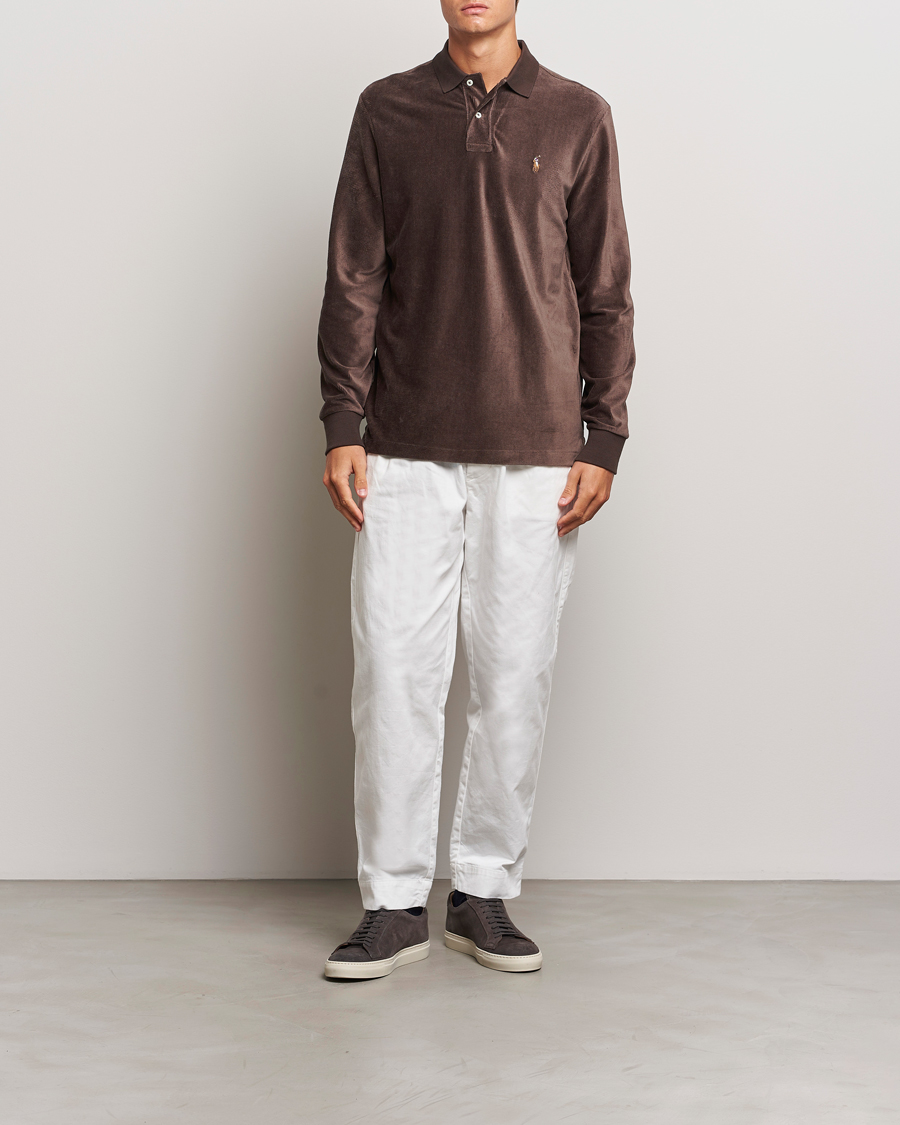 Herre | Gensere | Polo Ralph Lauren | Corduroy Long Sleeve Polo Circuit Brown