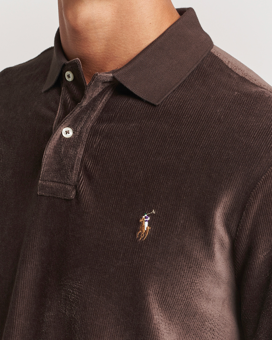 Herre | Gensere | Polo Ralph Lauren | Corduroy Long Sleeve Polo Circuit Brown