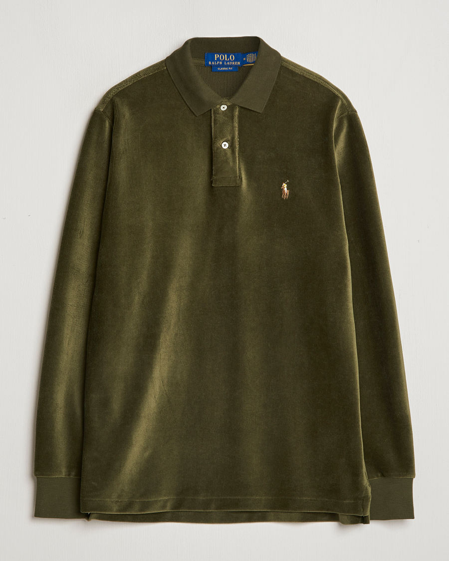 Herre | Gensere | Polo Ralph Lauren | Corduroy Long Sleeve Polo Dark Loden